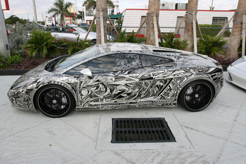 Sharpie Lamborghini Gallardo at Supercar Weekend 2009 Palm Beach Florida
