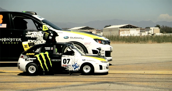 How about coupling a new Gymkhana 21 video with pro skateboarder Rob Dyrdek