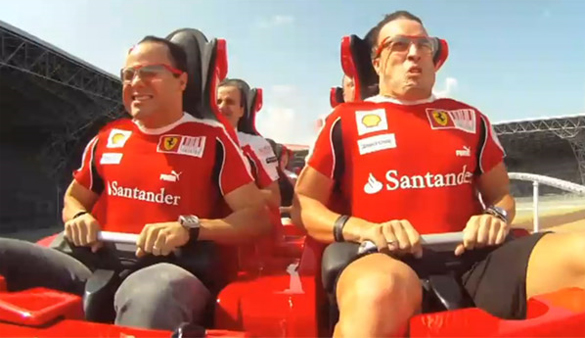 Felipe-Massa-Fernando-Alonso-Ride-roller