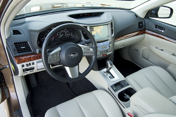 Inside the Legacy you will find a functional interior with clear readouts 