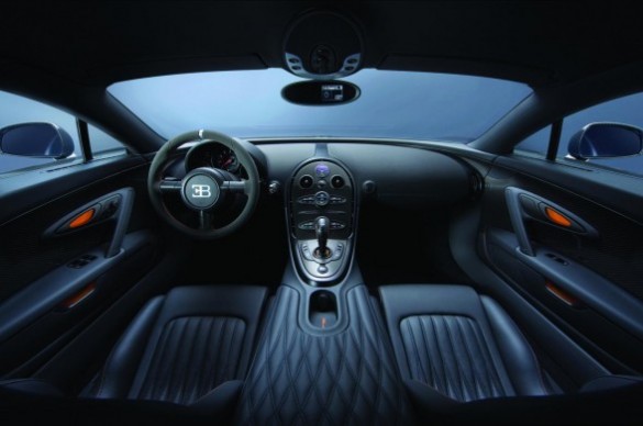 new cars on 01 12th 2011 The Veyron Super Sport from the inside