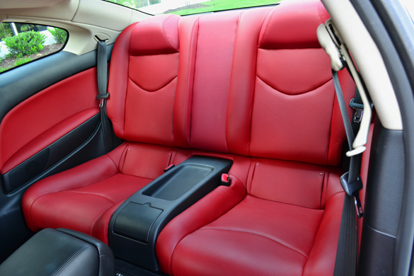 Infiniti G37 Coupe Red Interior