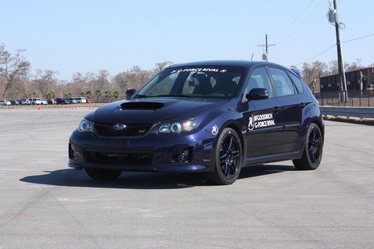 The WRX STI Wearing g-Force Rivals