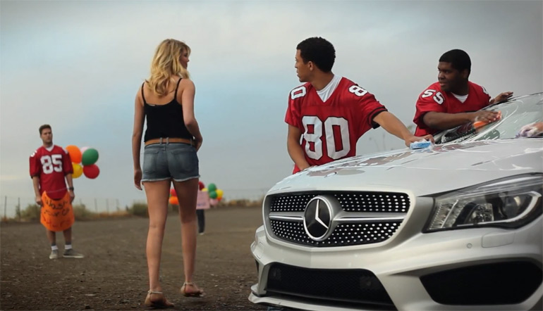 Mercedes benz super bowl ad featuring model kate upton youtube #2
