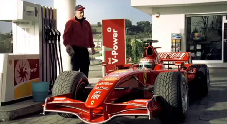 What Was That Sound? Ferrari Shell Commercial Video