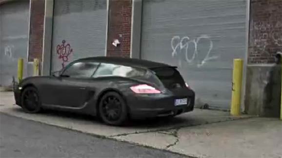 Spy Video: Porsche Cayman Shooting Brake caught on camera phone? Cayman Mule?