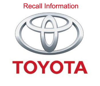 Toyota Recall Information Page