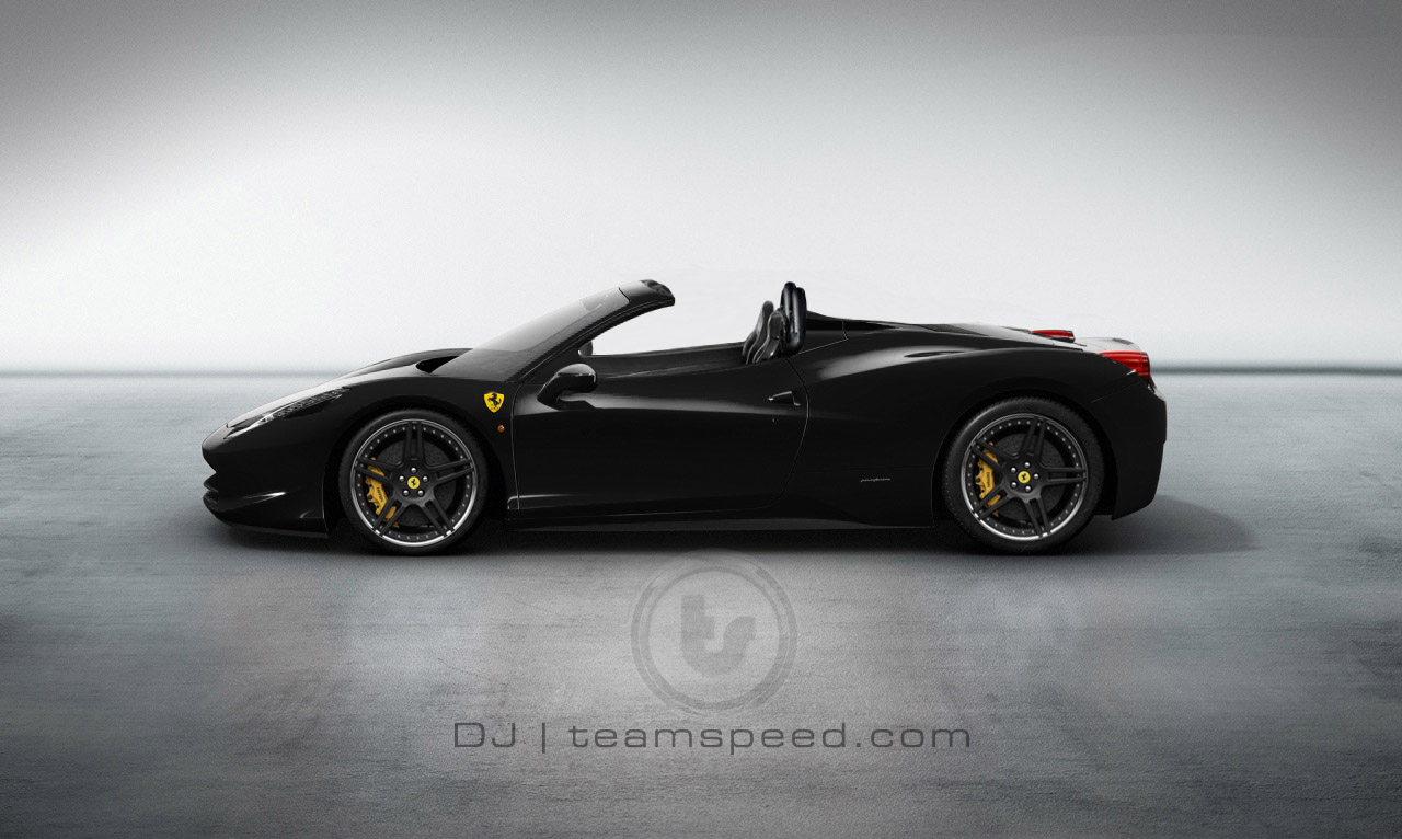 Ferrari 458 Italia Spider Retractable Hard-Top Rendering & Speculations