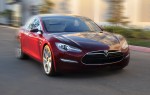 Model S in Red, Driving