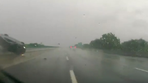 BMW M3 Flips In Horrific Rainy-Highway Crash: Video