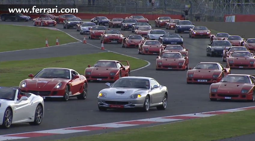 Ferraris Invade Silverstone: Video