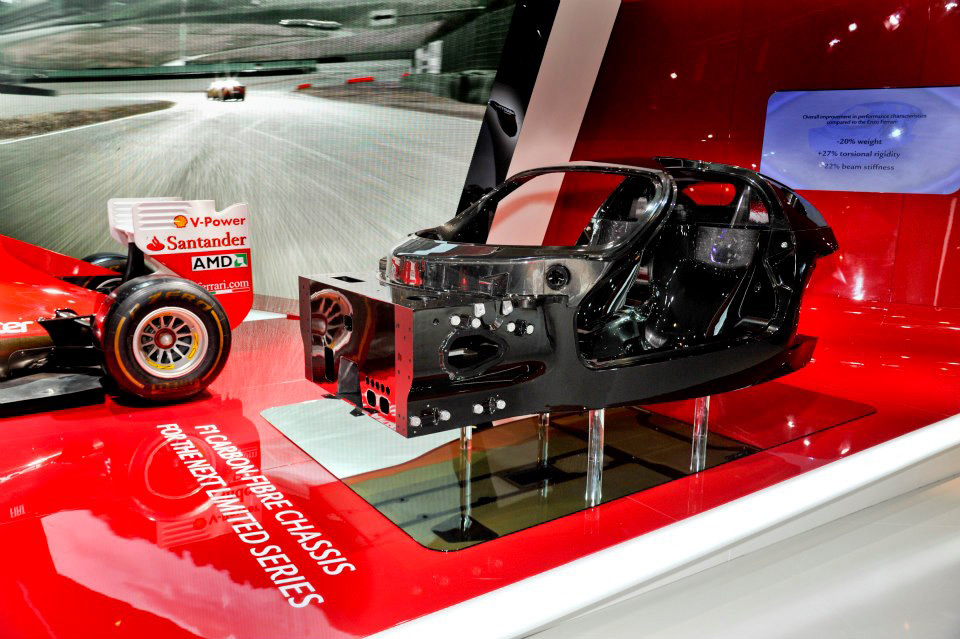 Ferrari F70 Chassis Showcased at 2012 Paris Motor Show