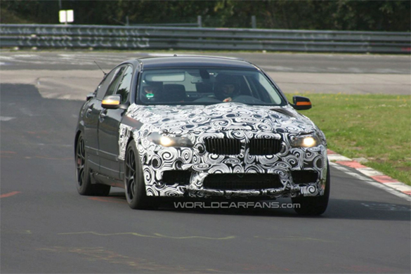 Next Generation BMW M5 Prototype (F10) Frontal Caught at Nurburgring