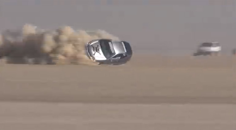 Honda Insight Has Horrific Crash Nearing 200 mph at El Mirage