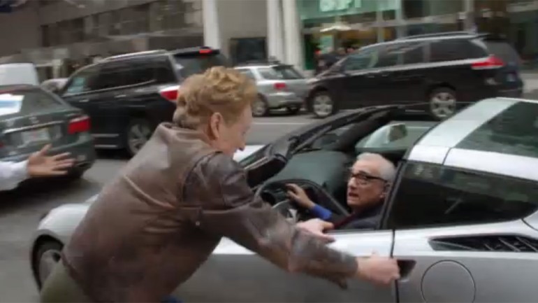 Martin Scorsese Sporting New Corvette Stingray