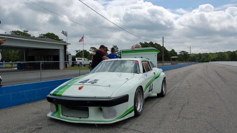 Testing Bill Warner’s Triumph TR-8 at Roebling Road Raceway