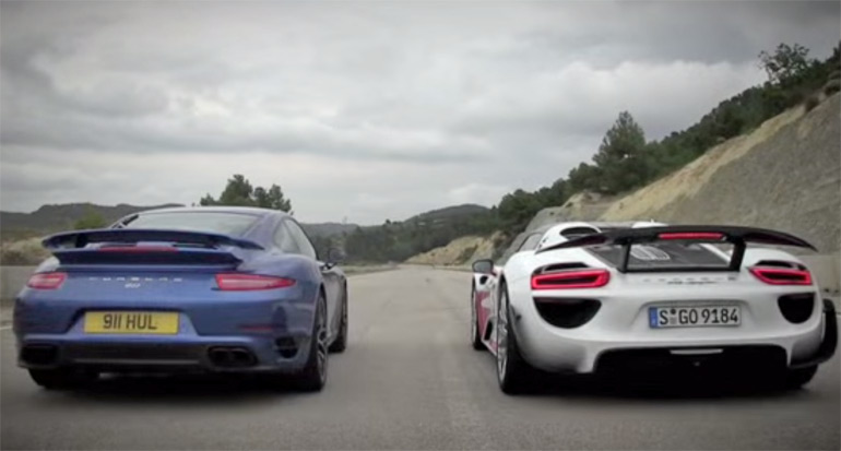 The $700K Difference: Porsche 911 Turbo S vs. 918 – Video