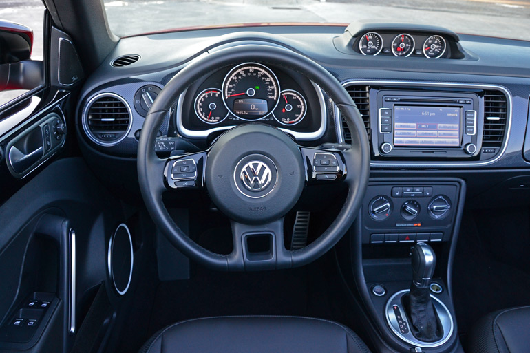 2014-volkswagen-beetle-convertible-r-line-dashboard-driver : Automotive