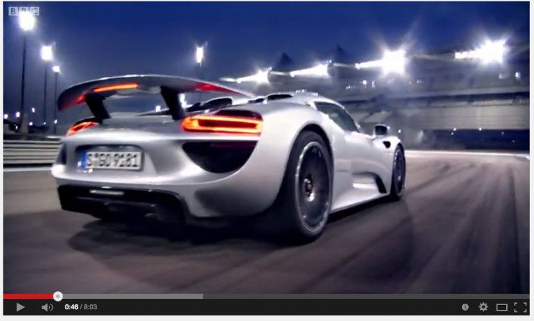 Top Gear BBC Porsche 918