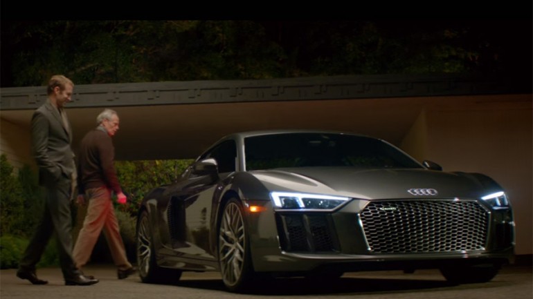 Audi R8 Serves as Commander’s Rocket to the Moon in Big Game Commercial
