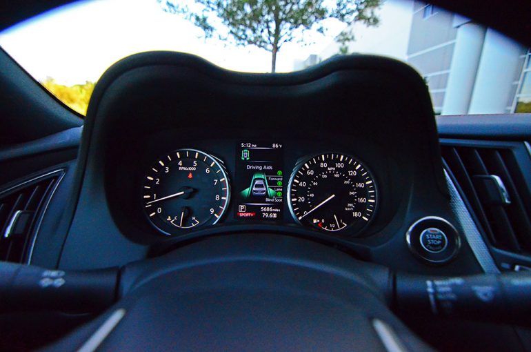 2018infinitiq50redsport400dashboard2 Automotive Addicts