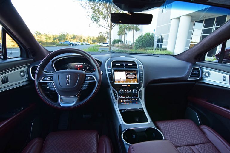 2019 lincoln nautilus black label dashboard