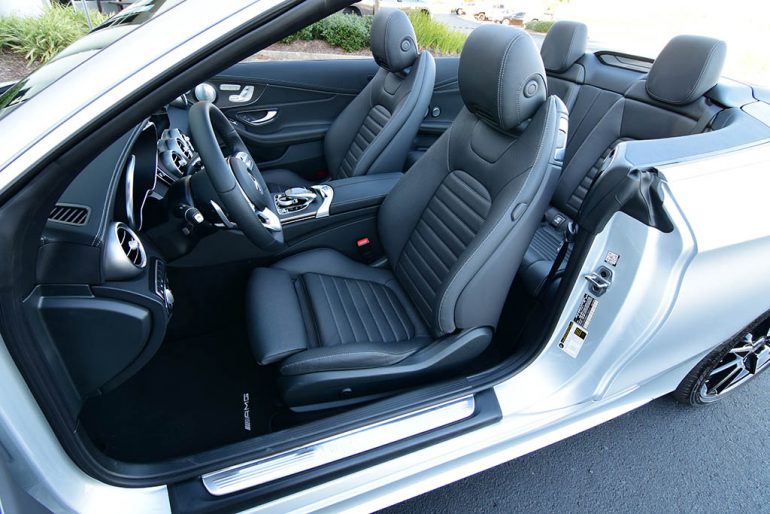 2019 mercedes-benz c300 cabriolet front seats