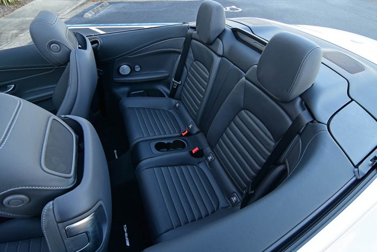 2019 mercedes-benz c300 cabriolet rear seats