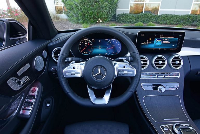 2019 mercedes-benz c300 cabriolet steering wheel