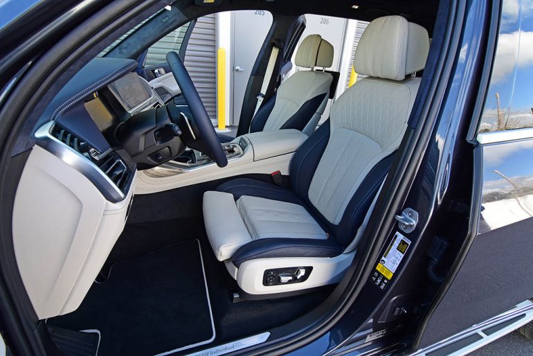 2019 bmw x7 front seats