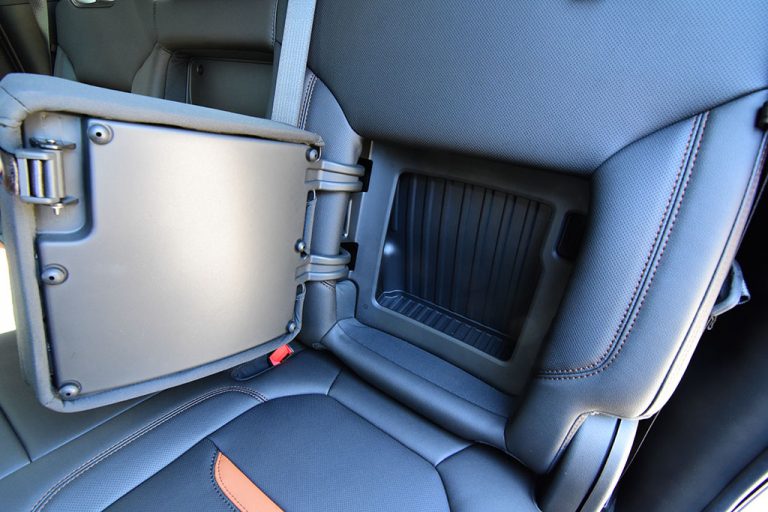 2019gmcsierraat4rearseatbackstorage Automotive Addicts