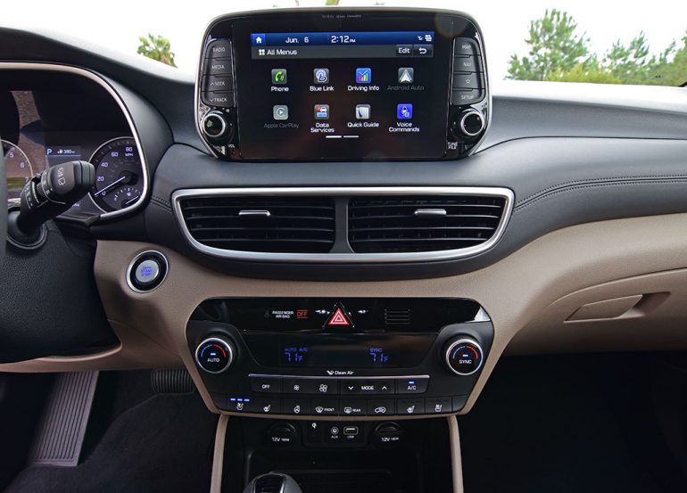 2019 hyundai tucson ultimate touch screen