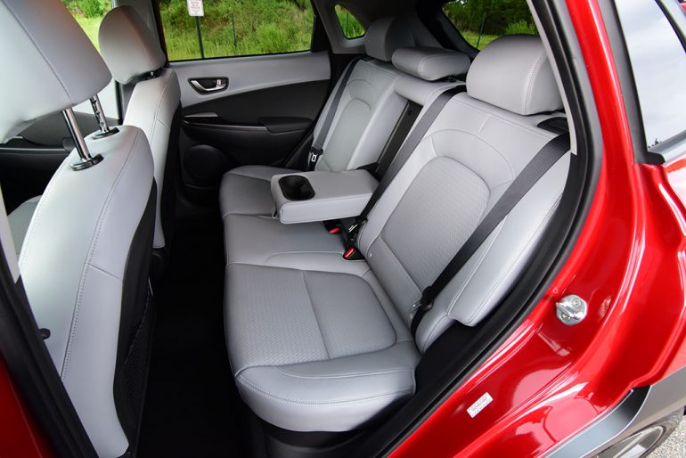 2019 hyundai kona back seats