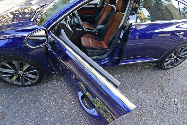 2019 volkswagen arteon frameless doors