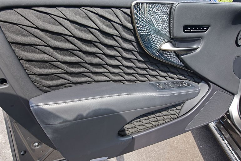 2020 lexus ls 500 kiriko glass door trim