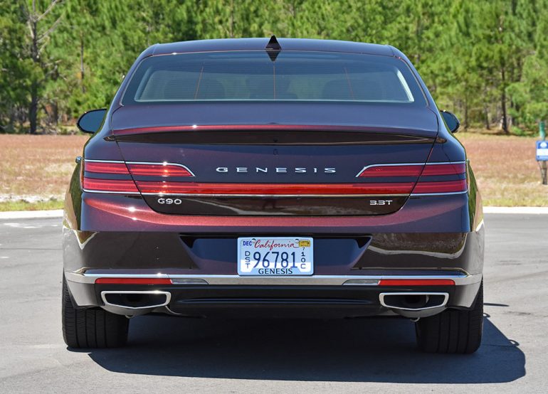 2020 genesis g90 premium 3.3t back