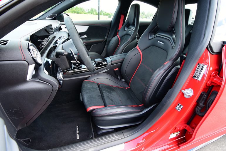 2020 mercedes-amg cla 35 front seats