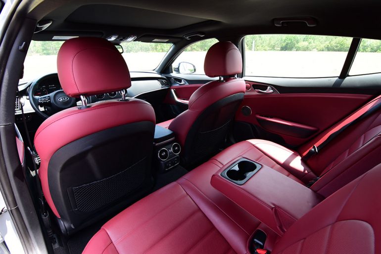 2020 kia stinger gt cabin rear