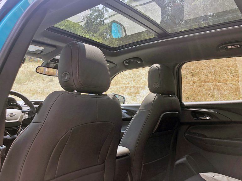 2021 chevrolet trailblazer rs interior