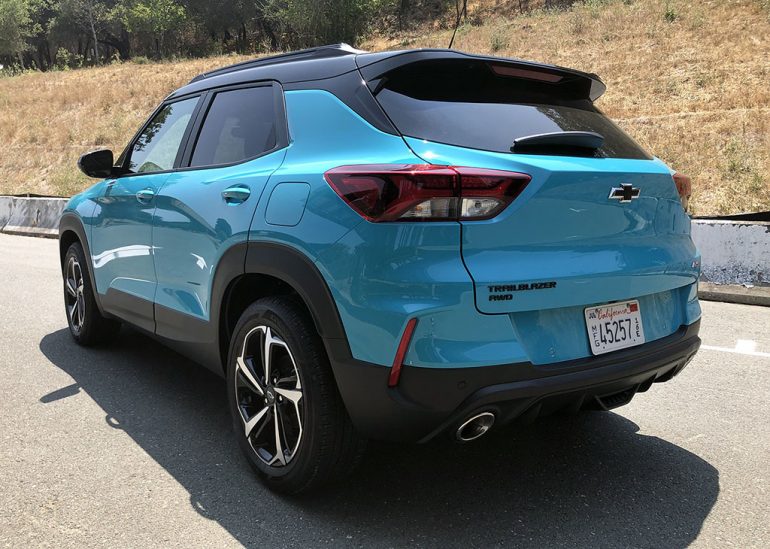 2021 chevrolet trailblazer rs rear