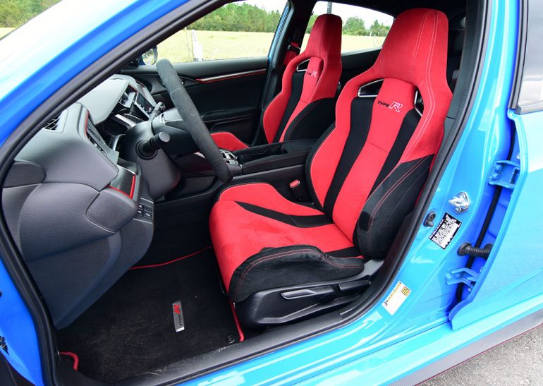 2020 honda civic type r front seats