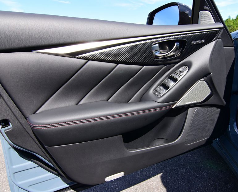2021infinitiq50redsportawddoortrim Automotive Addicts