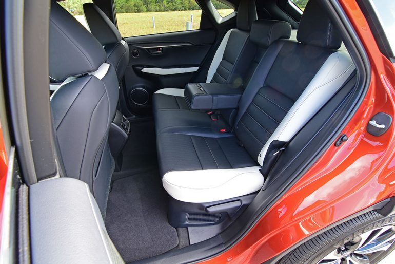 2020 lexus nx 300 f sport rear seats