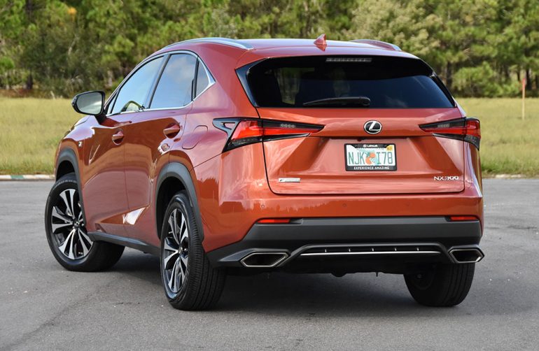 2020 lexus nx 300 f sport rear