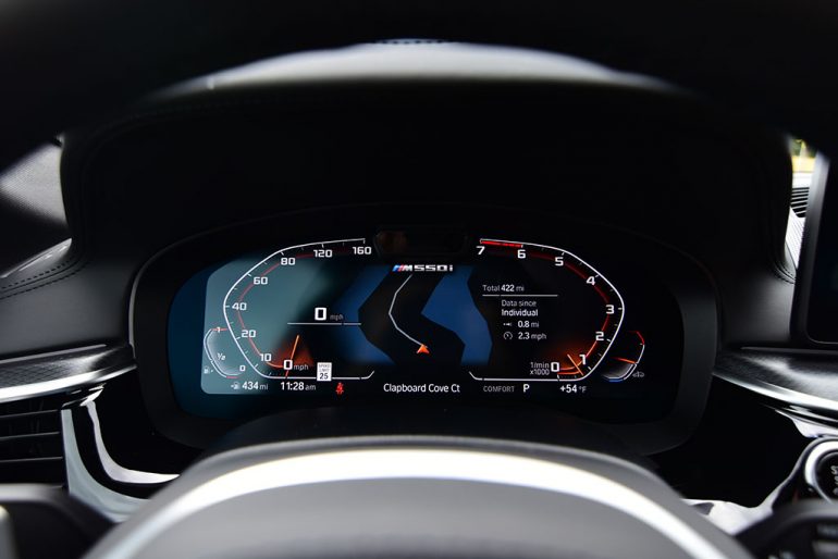 2021 bmw m550i xdrive gauge cluster