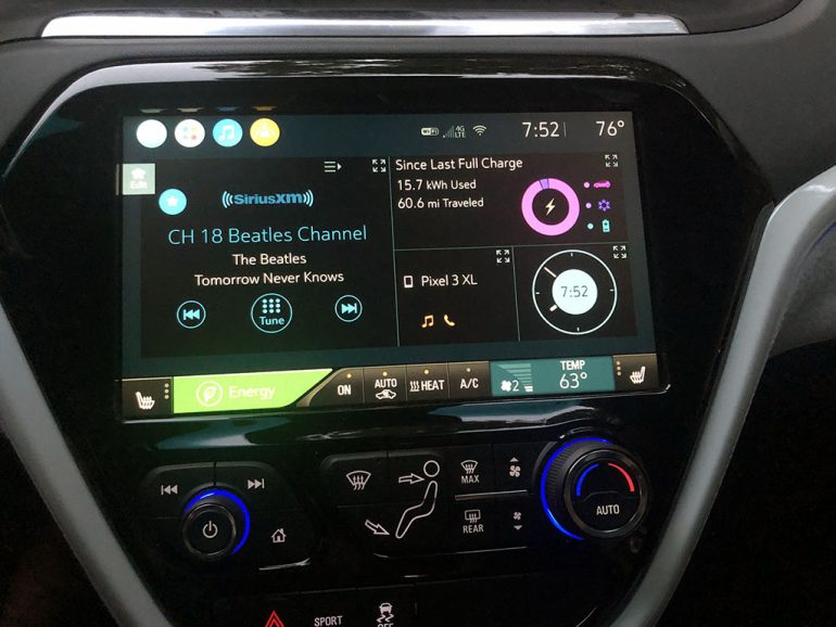 2020 chevrolet bolt ev touchscreen