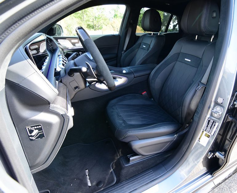 2021 mercedes-amg gle 63s coupe front seats