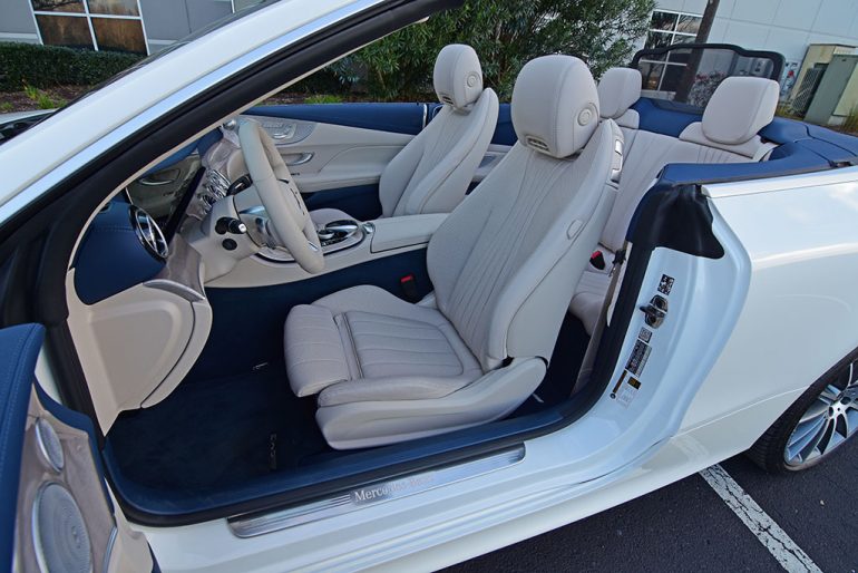 2021 mercedes-benz e450 cabriolet front seats