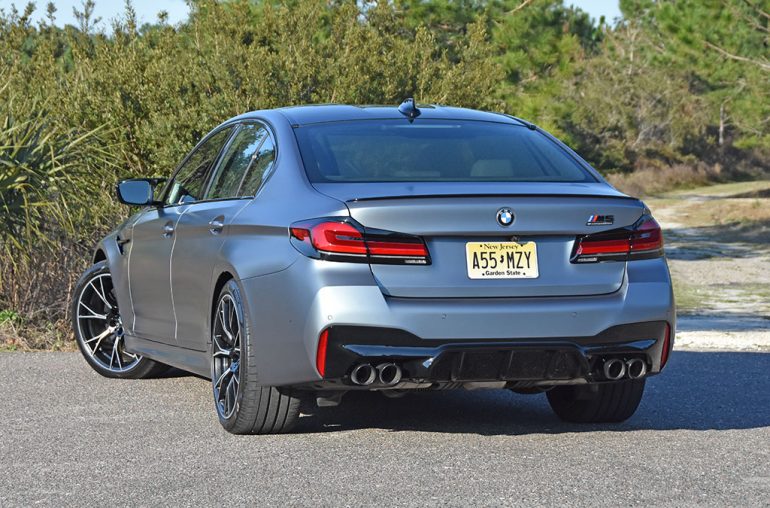 2021 bmw m5 competition rear