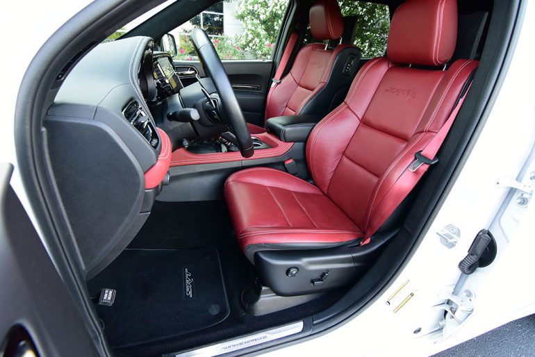 2021 dodge durango srt hellcat front seats